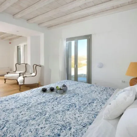 וילה Extravagant Mykonos - 16 Bedrooms - Cronus - Stunning Sea Views - Great For Larger Groups - Kalo Livadi קלפטיס