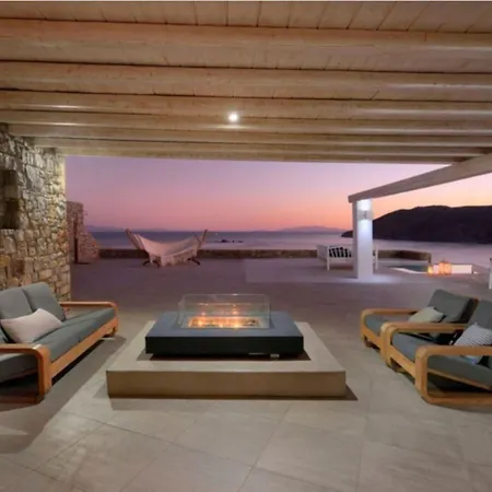 Extravagant Mykonos - 16 Bedrooms - Cronus - Stunning Sea Views - Great For Larger Groups - Kalo Livadi Villa Kalafatis